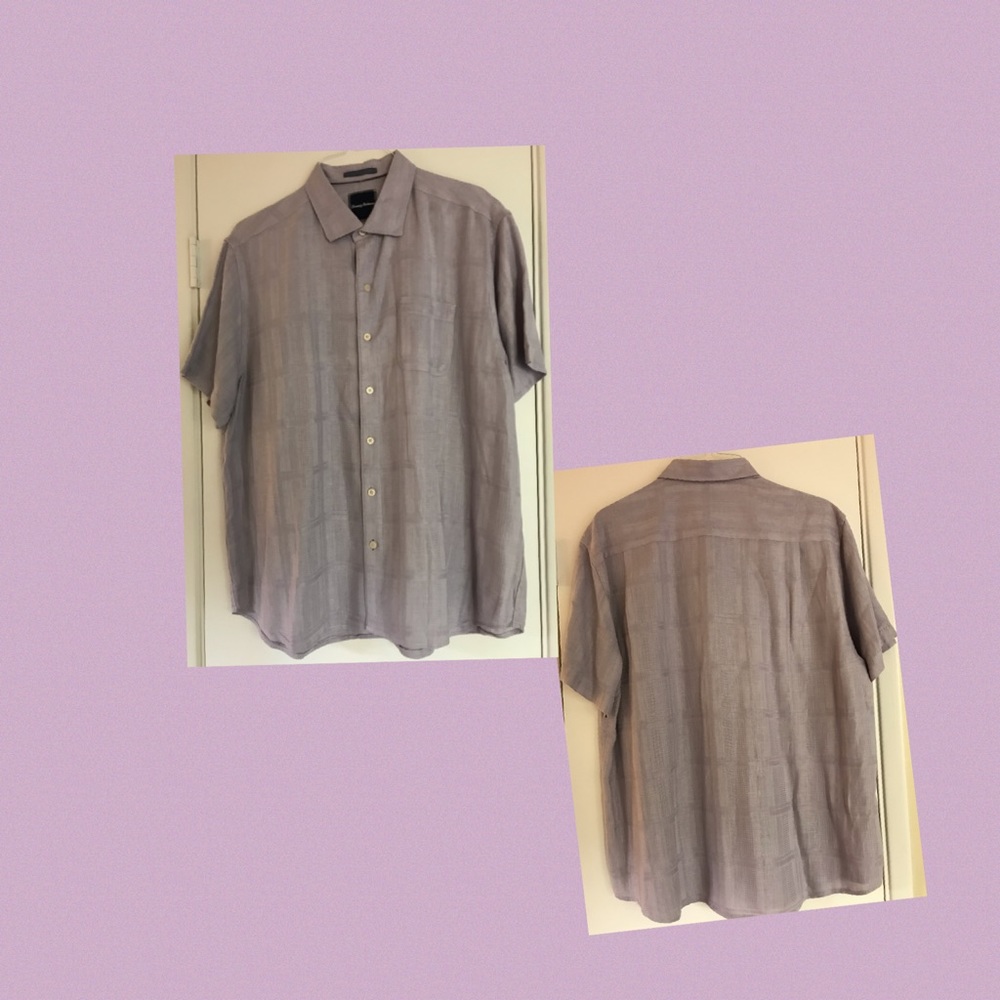 Tommy Bahama Lavender Linen Shirt